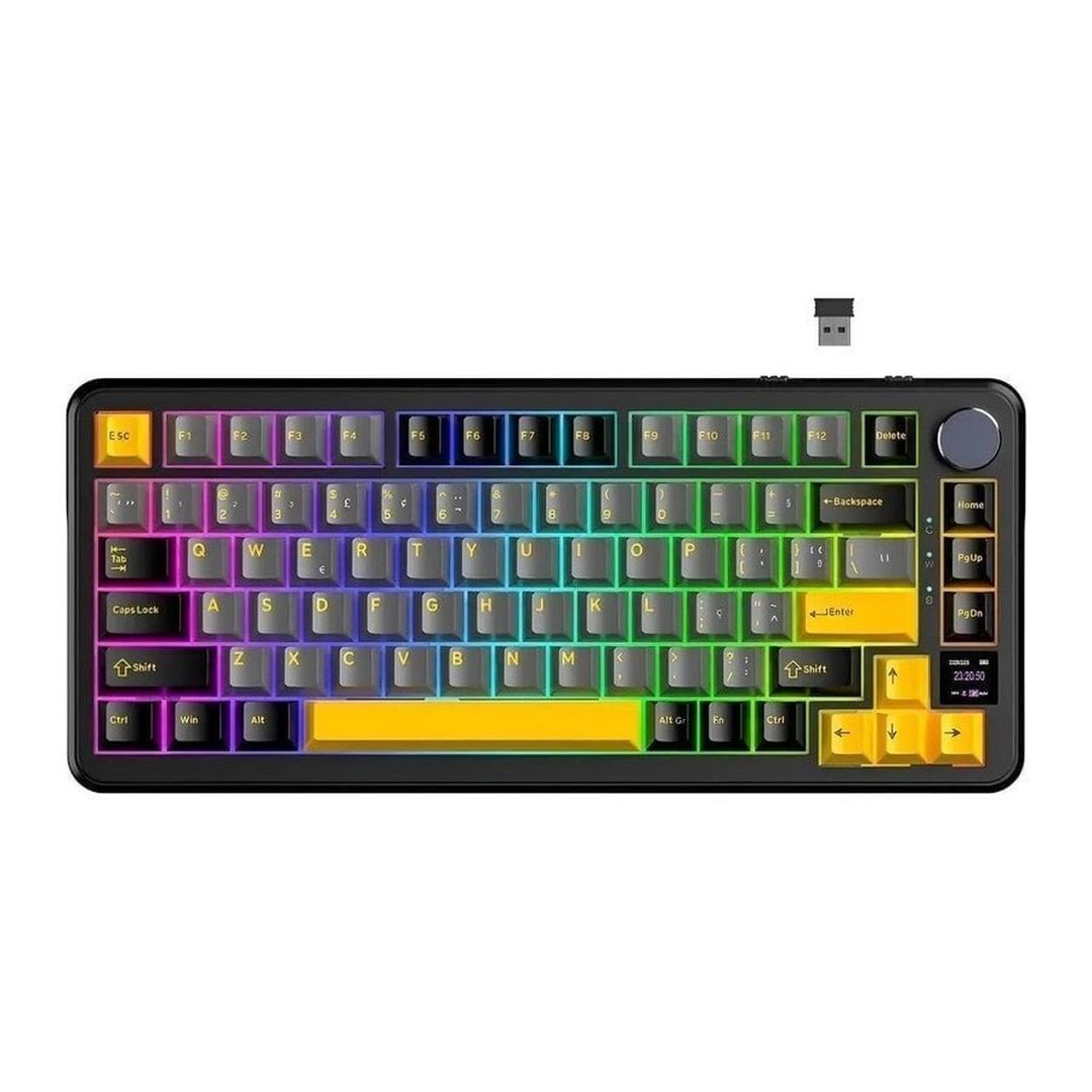 Teclado Mecânico Sem Fio Attack Shark X85pro 75% Tela Tft