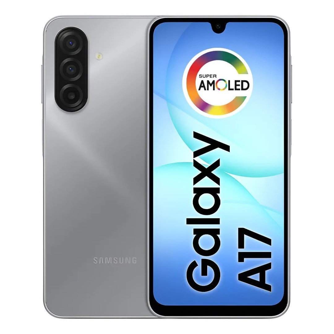 Celular Samsung Galaxy A17 Com Ia, 256gb, 8gb Ram, Câm De 50mp, Tela De 6.7, Nfc, Ip54 Cinza (Versão de 256GB)