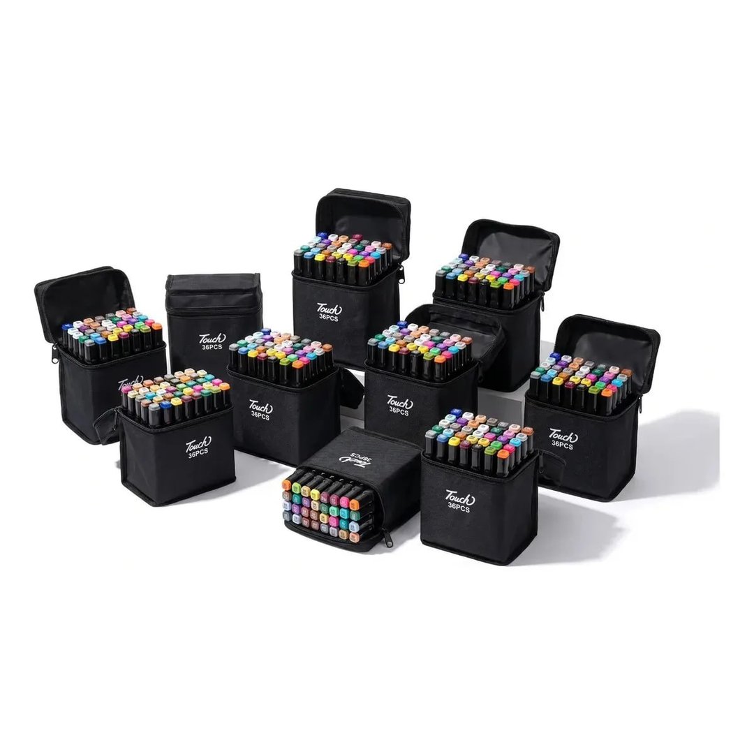 Kit 20 Pacotes Canetas Marcador Permanente 36 Cores Multicores