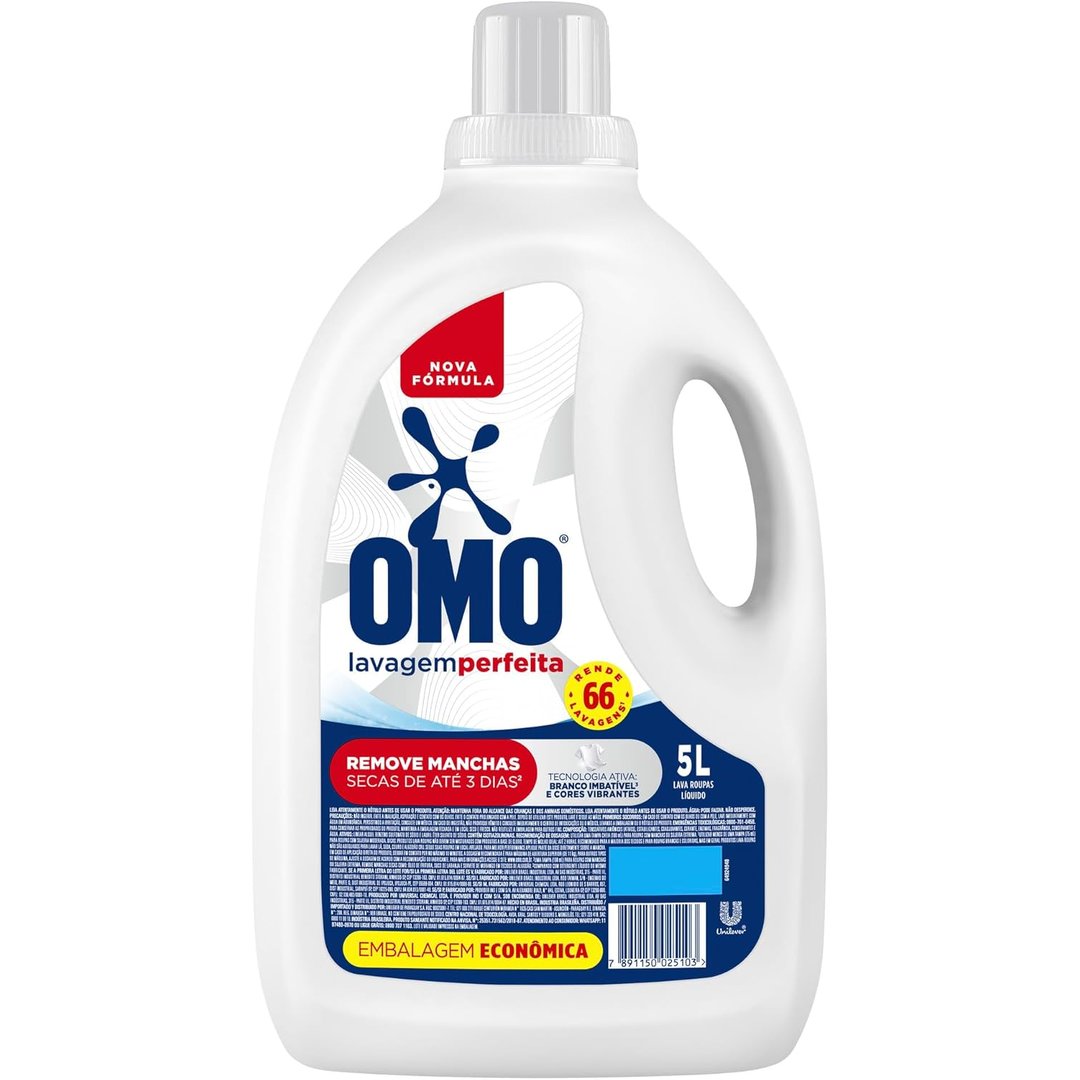 OMO Lavagem Perfeita - Sabão Líquido 5L