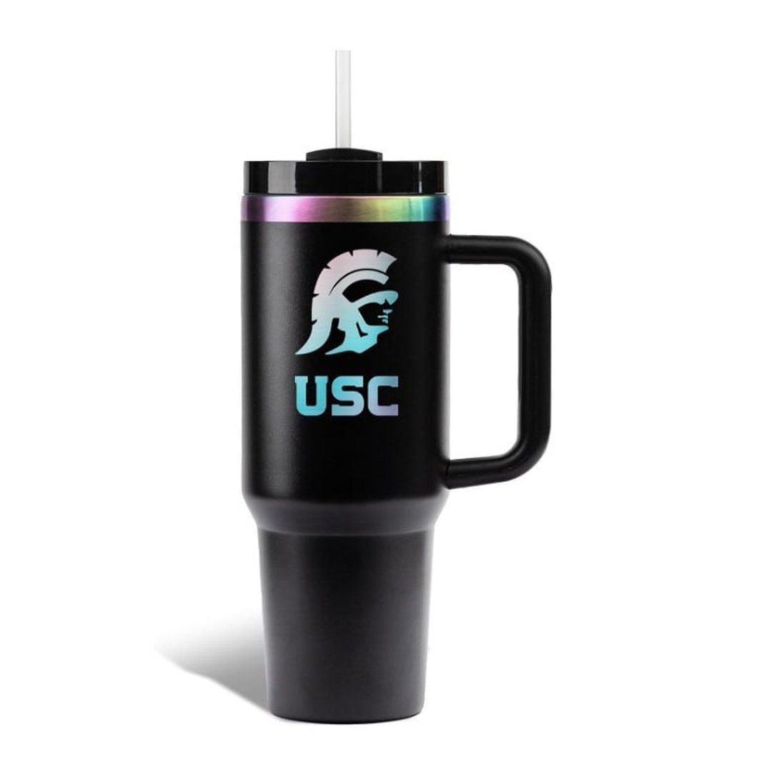 The Memory Company Copo iridescente licenciado NCAA 1,304 g com alça