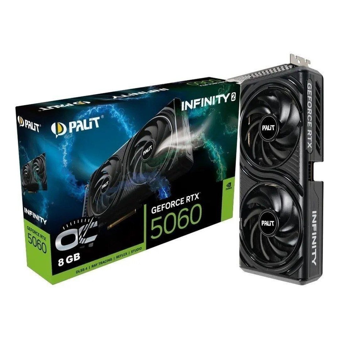 Placa De Vídeo Nvidia Geforce Palit Rtx5060 8GB Infinity2 Oc