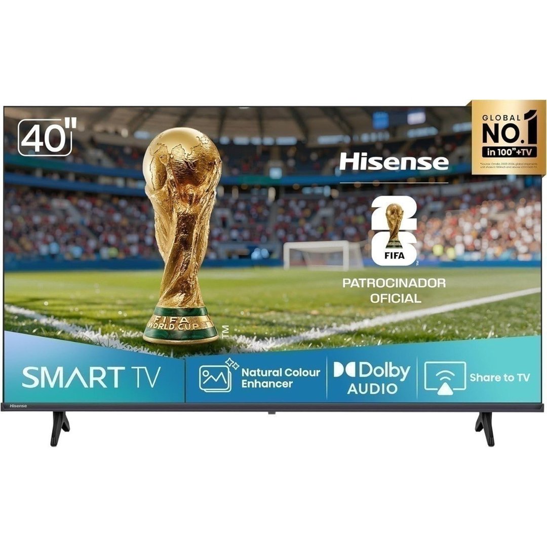 PARCELADA] Smart TV Hisense FHD 40" Polegadas 40A4NV com HDR10, DTS Virtual X, Compatibilidade Alexa e Google Home