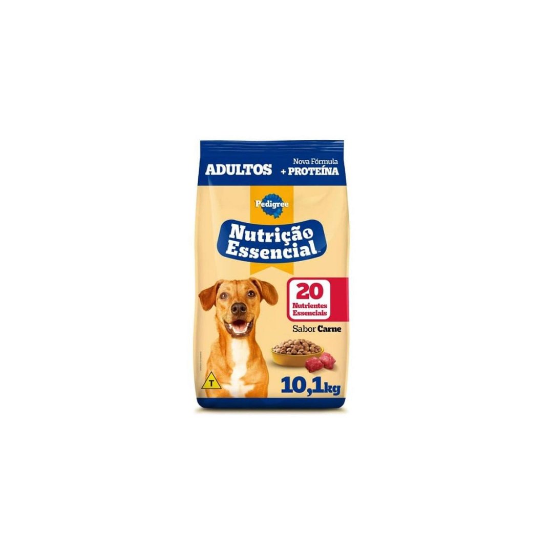 Ração PEDIGREE Carne Para Cães Adultos Nutrição Essencial, 10.1kg