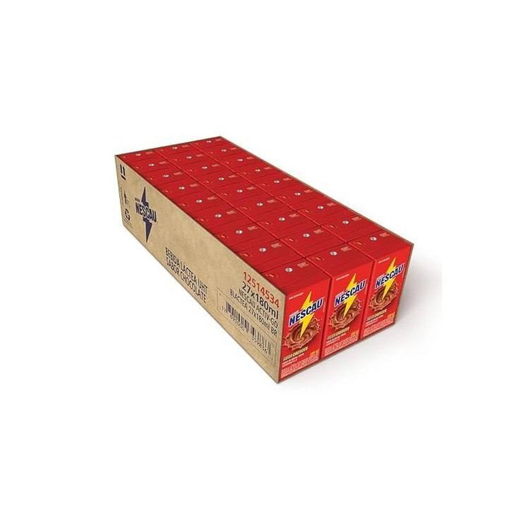 Nescau Bebida Láctea 180ml caixa com 27 unidades