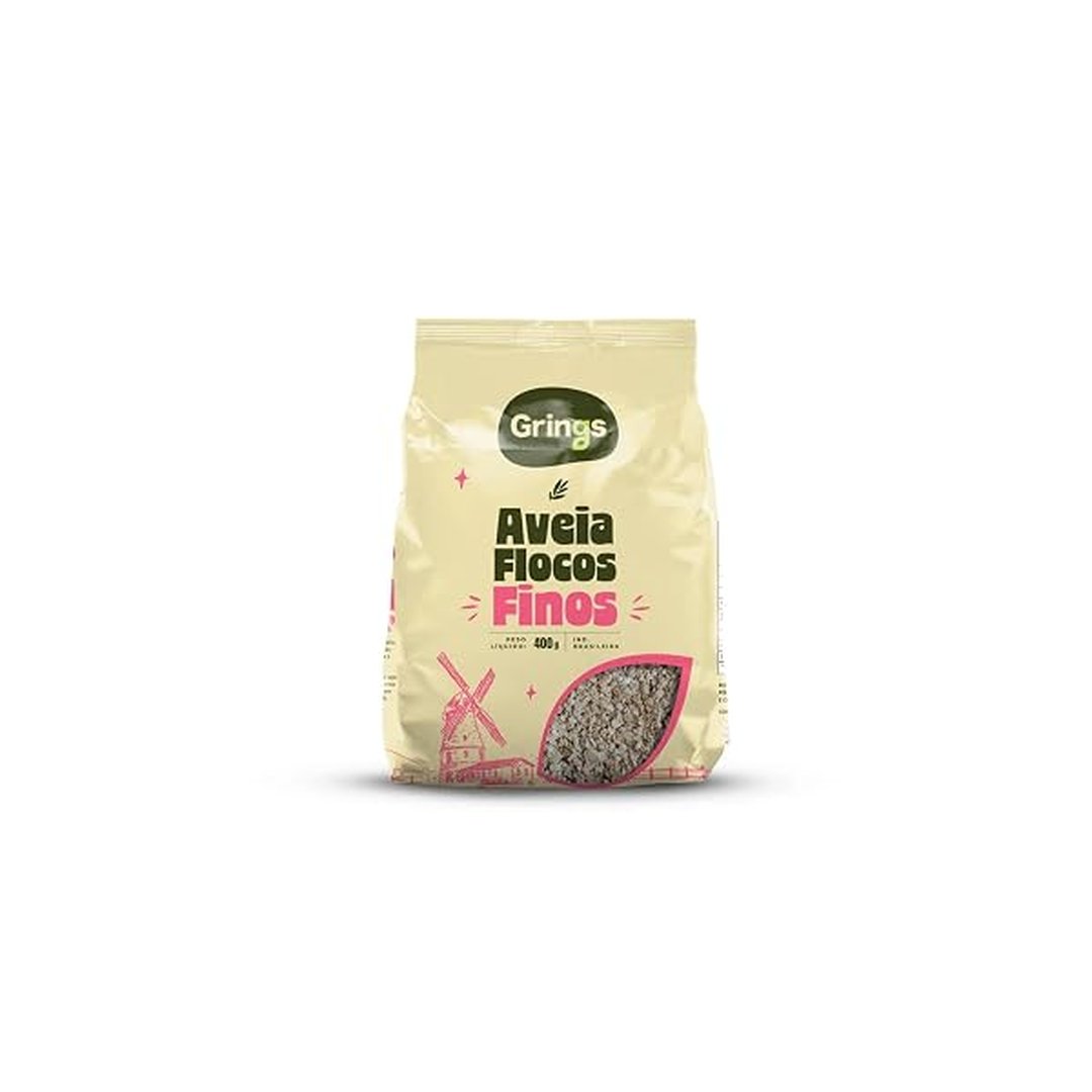 10 UNIDADES: Aveia em Flocos Finos 400g - Grings
