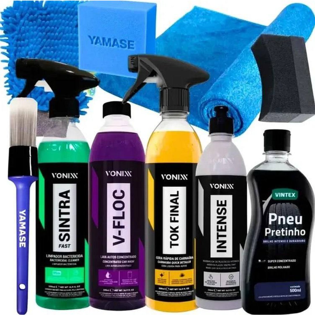 Kit Lavagem Shampoo Cera Tok Final Intense Sintra Fast Vonix