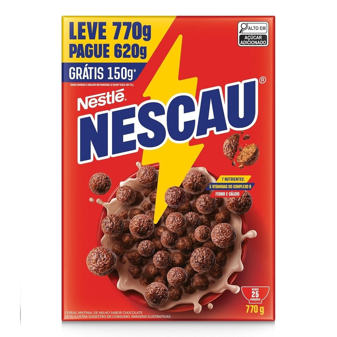 Nescau Cereal Matinal Tradicional Leve 770G Embalagem Econômica