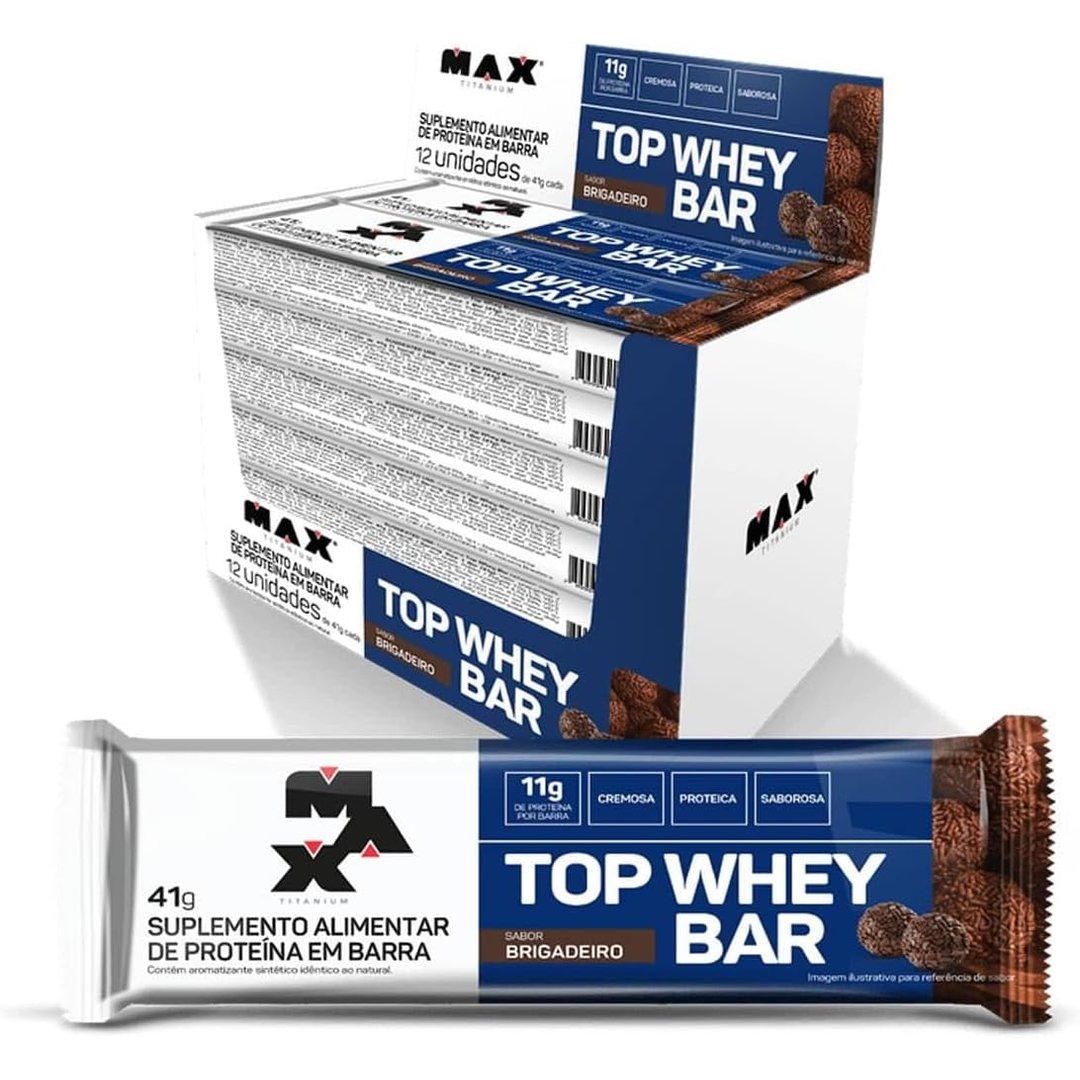 Max Titanium Top Whey Bar 12 Unidades