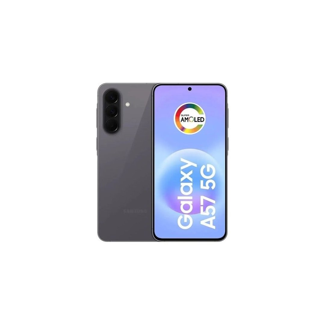 Celular Samsung Galaxy A57 5G 128GB, 8GB RAM, Câmera 50MP, IP68, Super AMOLED 6.7", Recursos AI -Cinza