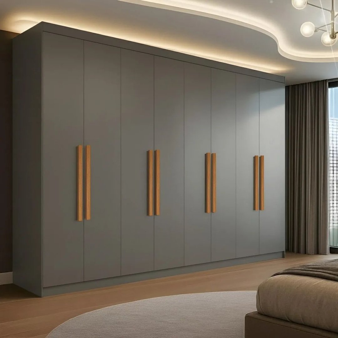 Guarda Roupa Casal 8 Portas 4 Gavetas Paris Espresso Móveis Onix