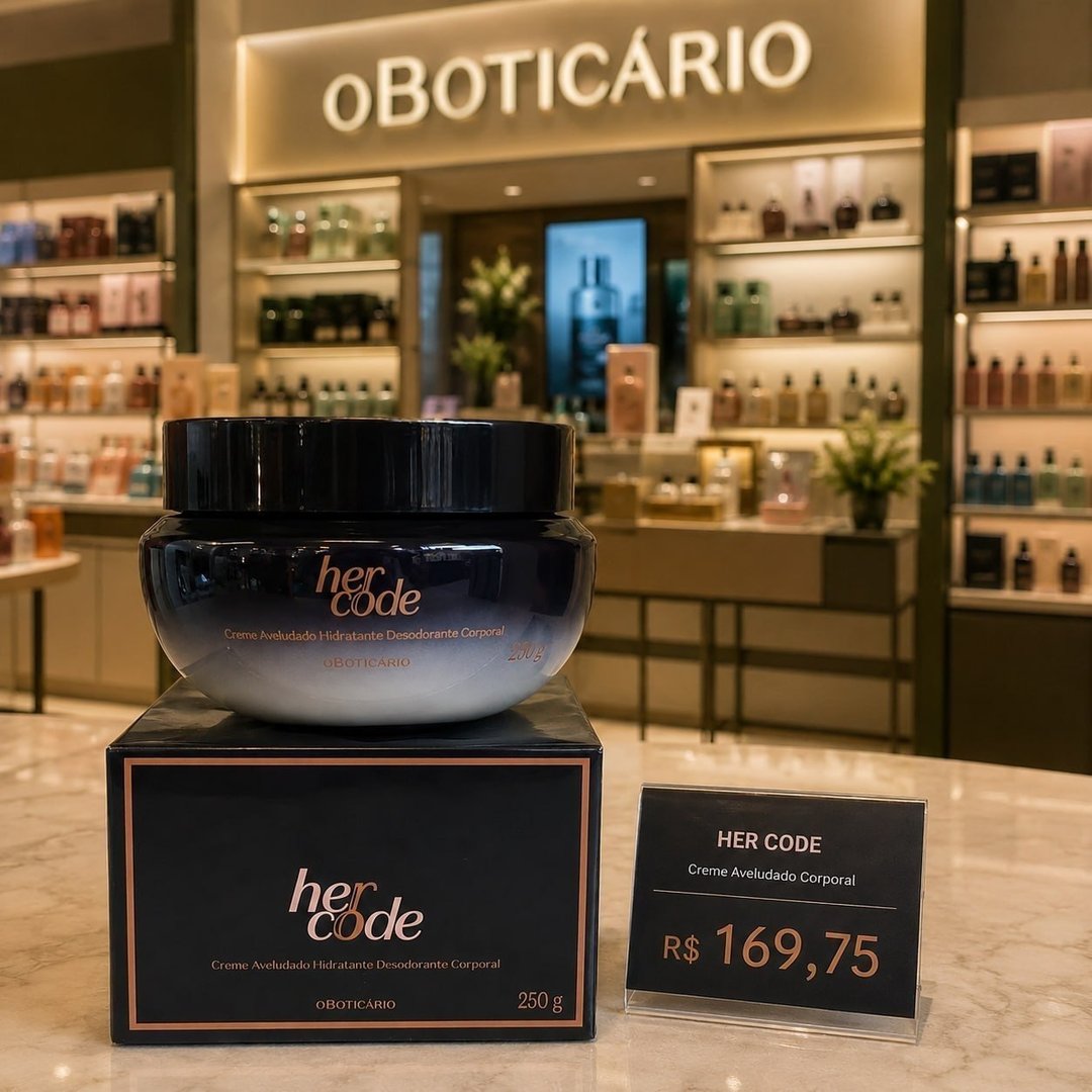 O Boticário Her Code Creme Hidratante Corporal 250g