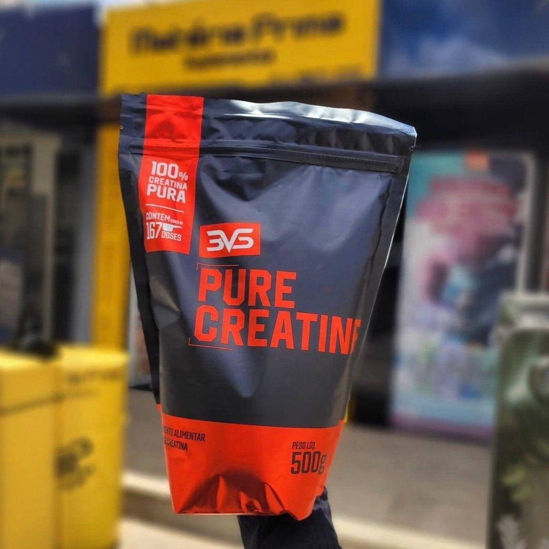 CREATINA MONOHIDRATADA 500g - 100% Pura - 3VS Nutrition