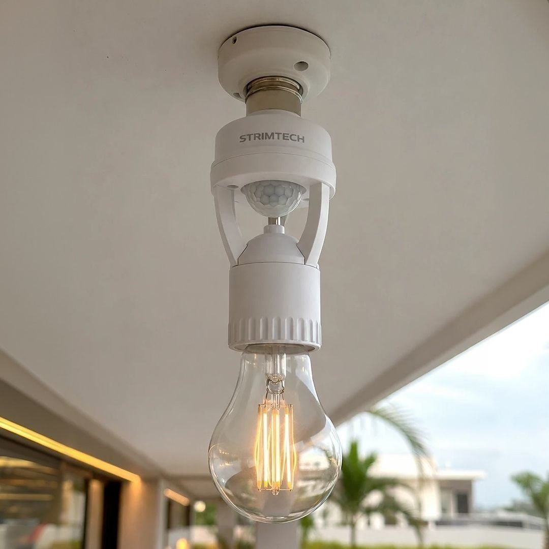 Kit 2 Sensores De Presença Iluminação Lâmpada Soquete E27