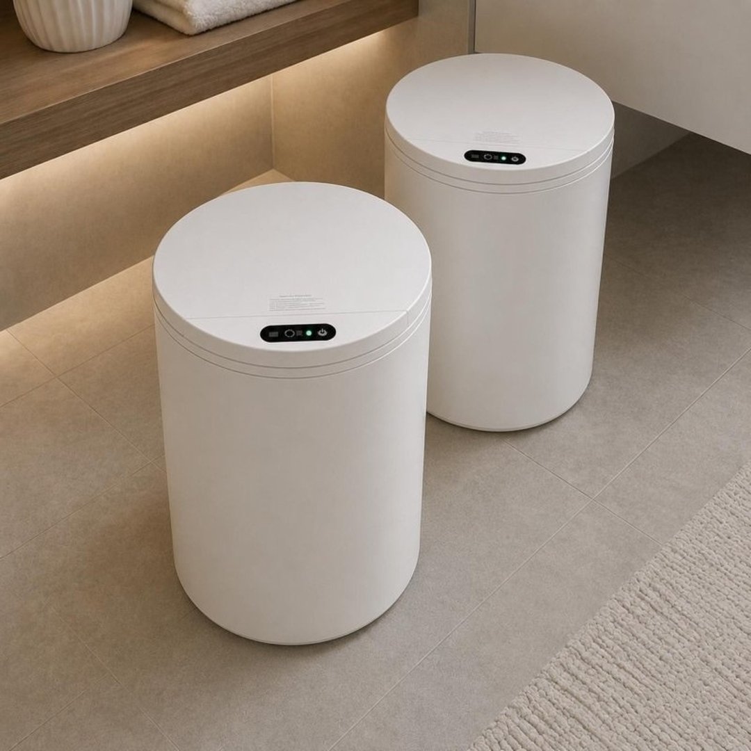 Lixeira Automática Sensor Recarregável Escritório usb 16 L