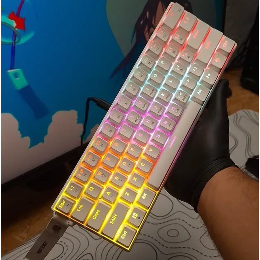 Teclado Mecânico Ajazz Nk61 60% Rgb Com Fio