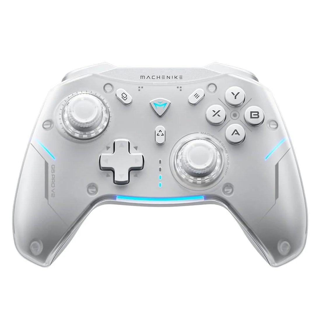 Controle Sem Fio Gamer Machenike G5 Pro, Multiplataformas, RGB, Switch Kailh, Branco