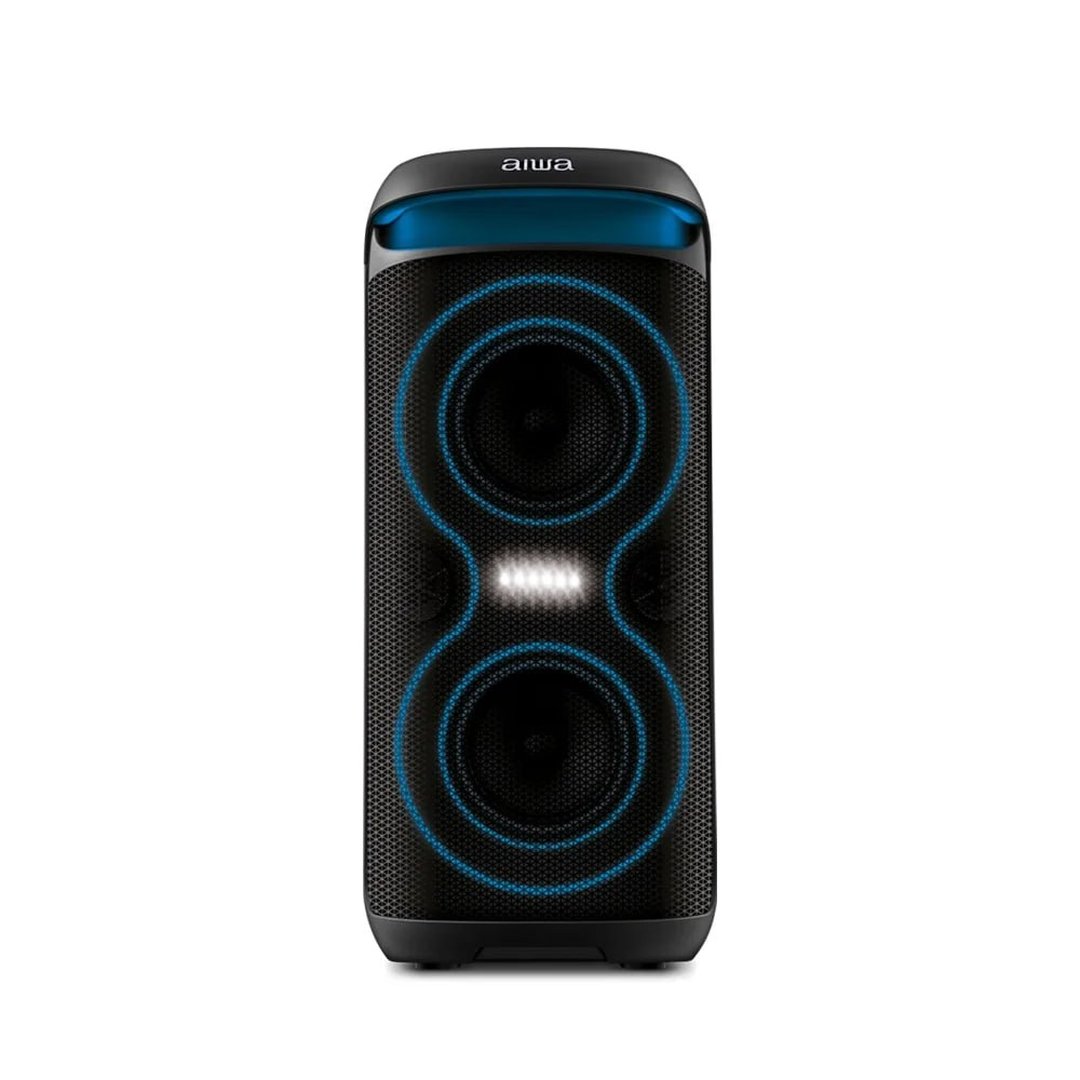 Caixa de Som Amplificada AIWA Party Box AWS-PB-08, 200W RMS, Bluetooth, Bivolt, Preto AWS-PB-08